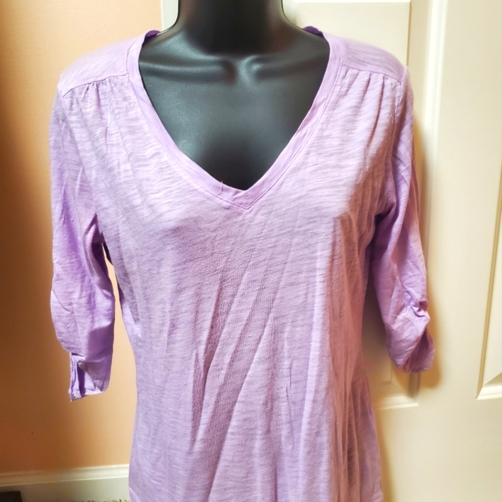New York & Company Button Up Sleeve Top